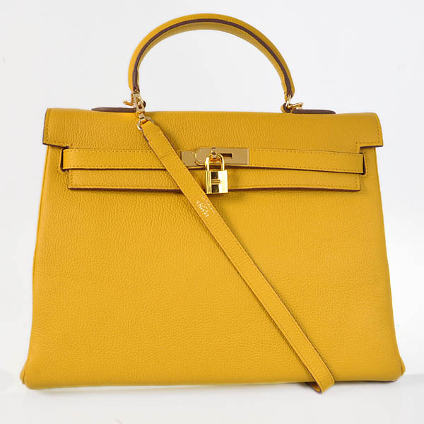 HKL35Y Kelly di Hermes 35CM giallo togo pelle (d'oro)